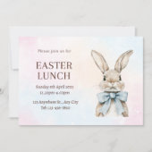 ブルーイースターバニーランチ 招待状 (正面)