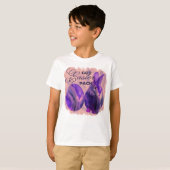 ブルーイースターバニ絵を描ーと卵 Tシャツ (正面フル)