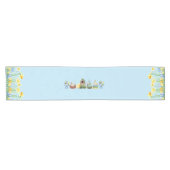 ブルーイースター春フローラ ショートテーブルランナー (横)