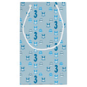 ブルーイースター3回目の誕生日 スモールペーパーバッグ (裏面)