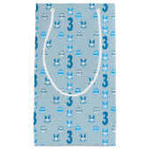 ブルーイースター3回目の誕生日 スモールペーパーバッグ (正面)