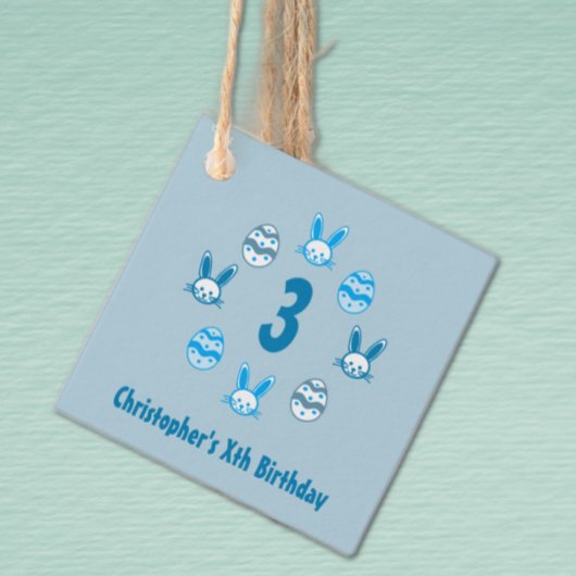 ブルーイースター3回目の誕生日 フェイバータグ