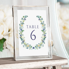 ブルーイーローフローラリースボヘミアン結婚ラスチス 招待状