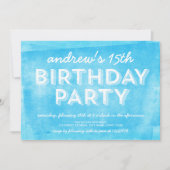 ブルーイ転がンクAny Age誕生日招待状 招待状 (正面)