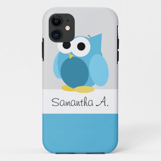 ブルーウおもしろいル – iPhoneパーソナライズされた 5ケース Case-Mate iPhoneケース (裏面)