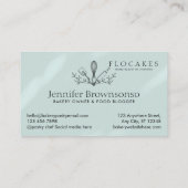 ブルーウィスク パストリーシェフ ホームベーカリー カフェ パストリー 名刺 (裏面)