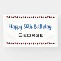 ブルーウィズカードスイーツカジノテーマ誕生日