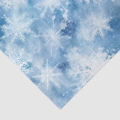 ブルーウィズスノーフレークスウォーターカラースタイル 薄葉紙 (詳細)