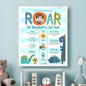 ブルーウィズフォトボーイ1st誕生日マイルストーン ポスター