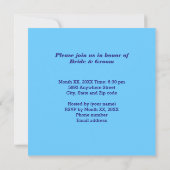 ブルーウィズフレームダイアモンズリハーサルディナー招待状 招待状 (裏面)