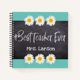 ブルーウィズ先生最高のエバーオンブラックボードカスタム ノートブック