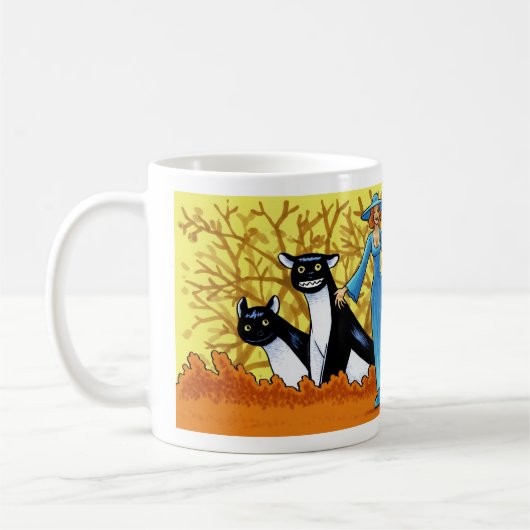 ブルーウィッチとカワウソの怪物ファミリアーズ コーヒーマグカップ (左)