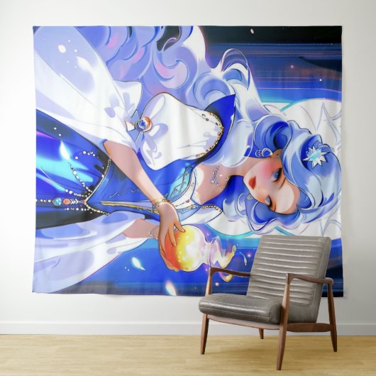 ブルーウィッチ保持ポションハロウィンウォールアート タペストリー (インサイチュ(横))