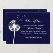 ブルーウィッ最高のシュ卒業招待状 招待状 (正面/裏面)