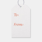 ブルーウィリアムモリスのギフトラベルカスタマイズ ギフトタグ (裏面)