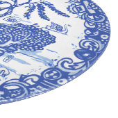 ブルーウィローキツネうさぎリス鳥鯨塔 カッティングボード (角)