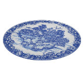 ブルーウィローキツネお洒落フローラシーンバード カッティングボード (角)