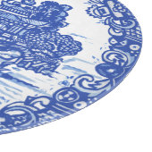 ブルーウィローキツネお洒落フローラシーンバード カッティングボード (角)