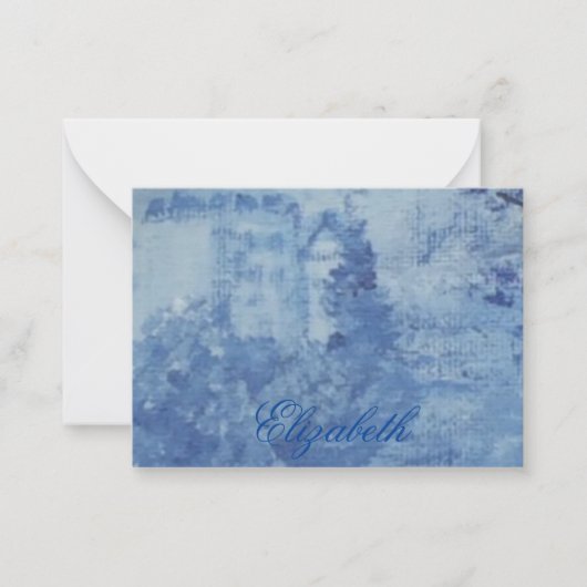 ブルーウィローチノワセリージンジャージャースジャー ノートカード (正面)