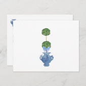 ブルーウィローチノワセリージンジャージャー サンキューカード (正面/裏面)