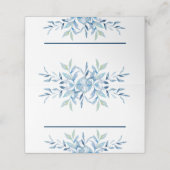 ブルーウィローブランチ水色結婚の プレイスカード (外部開封)