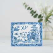 ブルーウィローポータード ポストカード (スタンド正面)