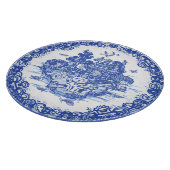 ブルーウィローラッキーキャットお洒落シノワセリーアート カッティングボード (角)