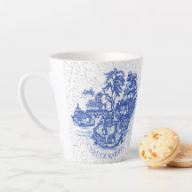 ブルーウィローラビットアイランドお洒落クラックルルルックL