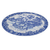 ブルーウィローラビットアイランドホワイトトワお洒落イル カッティングボード (角)