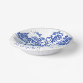 ブルーウィローラビットクラシックお洒落陶芸紙 ペーパーボウル (傾斜あり)