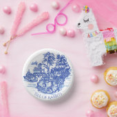 ブルーウィローラビットクラシックお洒落陶芸紙 ペーパーボウル (パーティー)