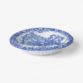 ブルーウィローラビットクラシックヴィンテージクラックル ペーパーボウル (傾斜あり)