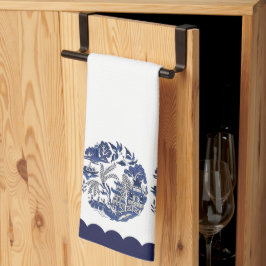 ブルーウィロー中国デザイン キッチンタオル