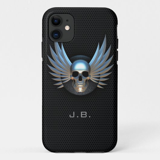 ブルーウィングスカルiPhone 5ケース Case-Mate iPhoneケース (裏面)