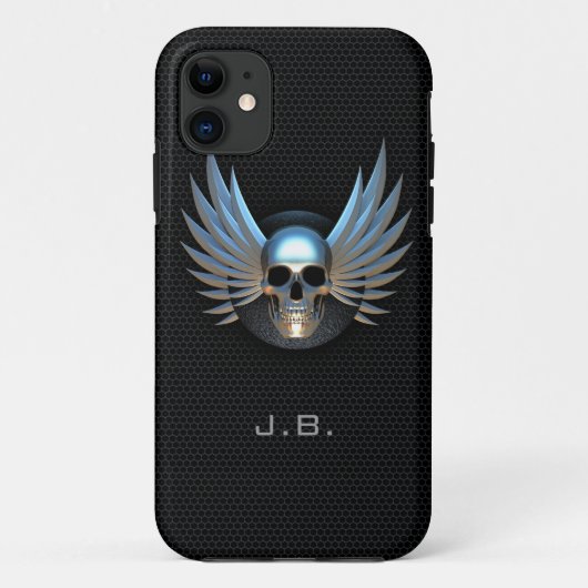 ブルーウィングスカルiPhone 5ケース Case-Mate iPhoneケース (裏面)