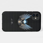 ブルーウィングスカルiPhone 5ケース Case-Mate iPhoneケース (裏面(横))