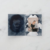 ブルーウィンターのクラシックなホリデーカード シーズンカード (内部)