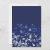 ブルーウィンターをテーマ結婚にしたリハーサル招待状 招待状 (裏面)