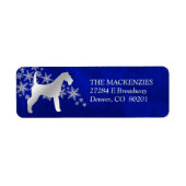 ブルーウィンターアイレデール差出人住所 ラベル (正面)