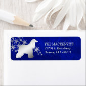 ブルーウィンターアフガンハウンド差出人住所 ラベル (インサイチュ)