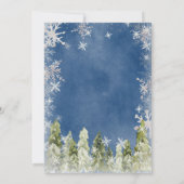 ブルーウィンターアークティスオンダーランド誕生日 招待状 (裏面)