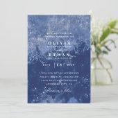 ブルーウィンターウェディング招待状 招待状 (スタンド正面)
