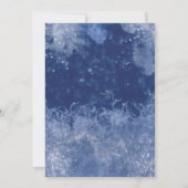 ブルーウィンターウェディング招待状 招待状 (裏面)