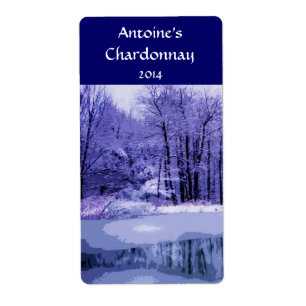 ブルーウィンターウッズワイン ラベル