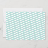 ブルーウィンターオネダーランドファースト誕生日招待状 招待状 (裏面)