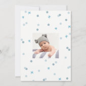 ブルーウィンターオネダーランド最初の誕生日パーティー 招待状 (裏面)