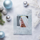 ブルーウィンターオンデーランド1歳誕生日招待状 招待状