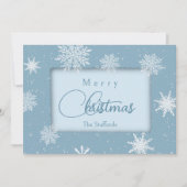 ブルーウィンタークリスマスカード シーズンカード (正面)