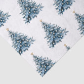 ブルーウィンタークリスマスツリー金ゴールドスター 薄葉紙 (詳細)