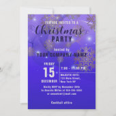 ブルーウィンタークリ企業のスマスパーティの招待状 (正面)